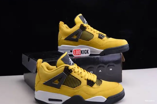 Rep TBK Lightning Air Jordan Retro 4 CT8527-700 0605